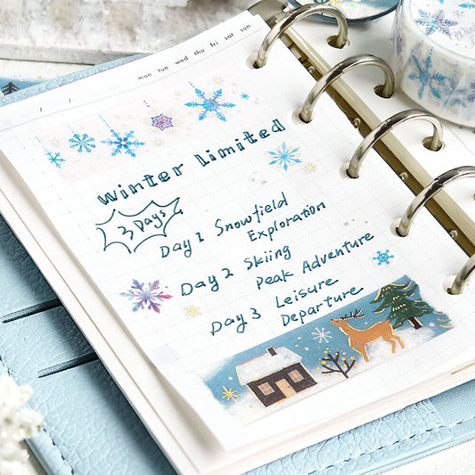 BGM - Winter Limited 15mm Washi Tape - Scandinavia and Winter Scenery