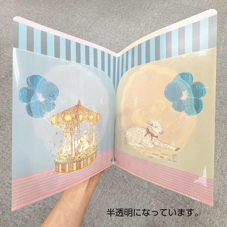 Foil-Stamped A5 Clear Folder - Aya Inoue - Mokuba (Wooden Carousel Horse)
