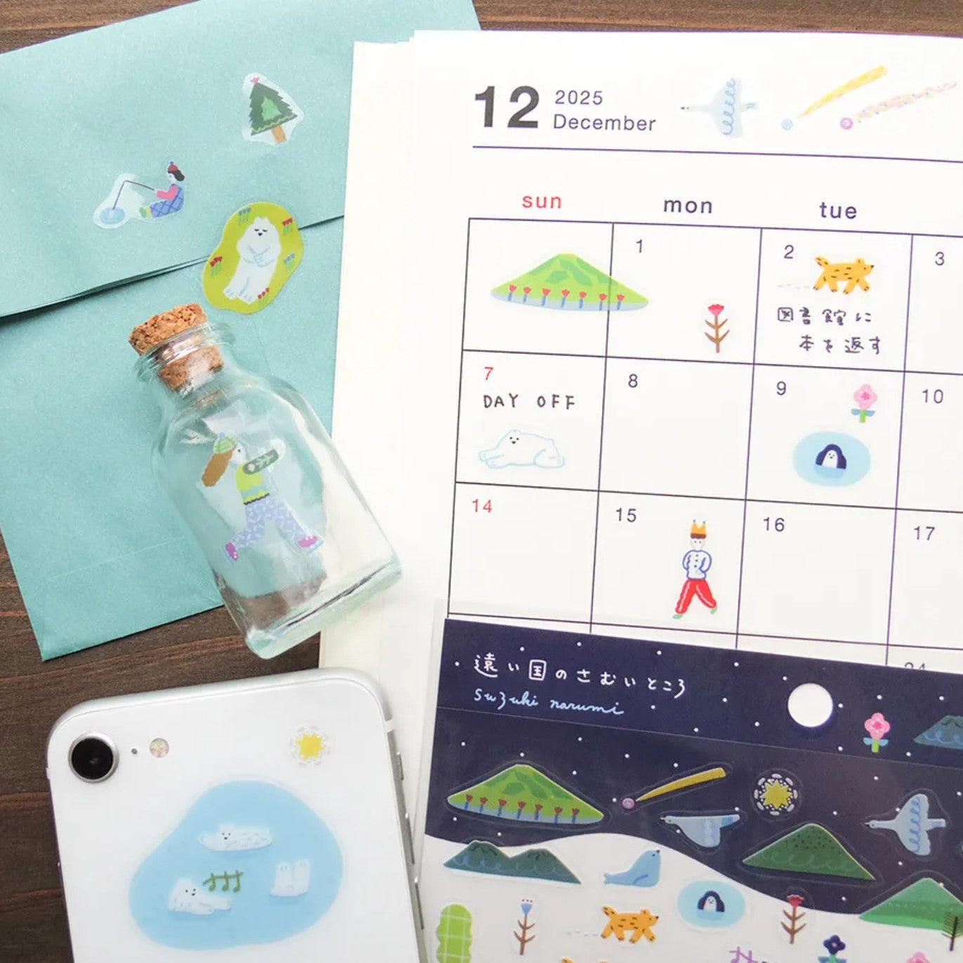 Cozyca - Sticker Sheet - Narumi Suzuki - A Cold Place in a Distant Country