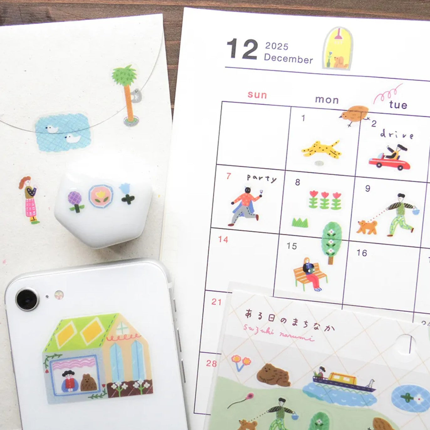 Cozyca - Sticker Sheet - Narumi Suzuki - A Day in the City