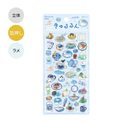 BGM - Kyururun 3D Crystal Sticker Sheet Vol. 4 - Afternoon Tea Ceremony - A Moment of Relaxation