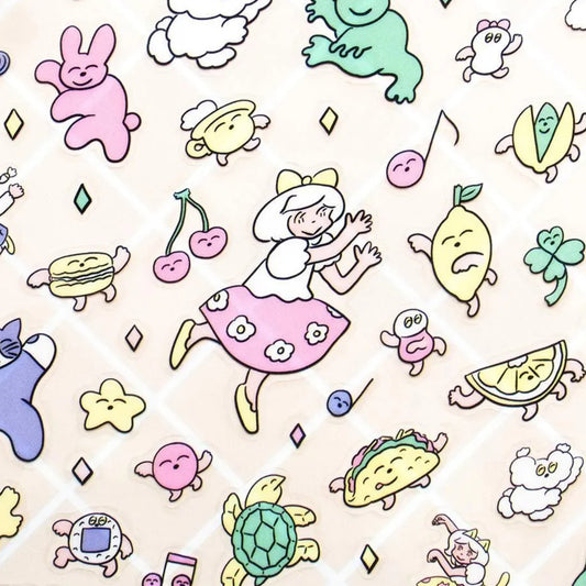 Cozyca - Sticker Sheet - Heisuke Kitazawa - Everyone Dancing