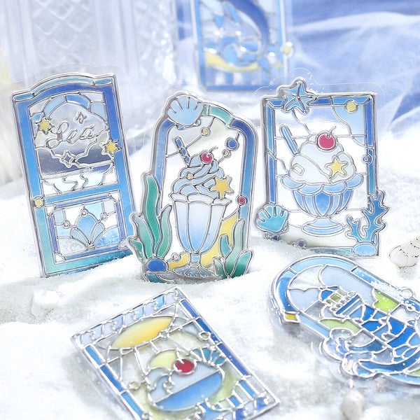 BGM - 3D Clear Stickers - Cafe à la Mode Traveling Window - Sea Window