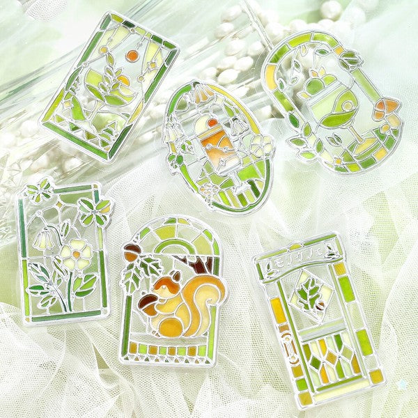 BGM - 3D Clear Stickers - Cafe à la Mode Traveling Window - Forest Window
