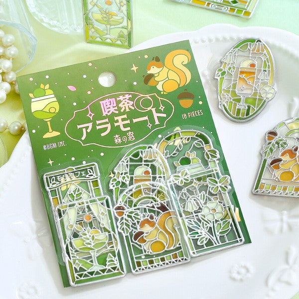 BGM - 3D Clear Stickers - Cafe à la Mode Traveling Window - Forest Window