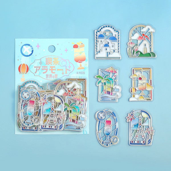 BGM - 3D Clear Stickers - Cafe à la Mode Traveling Window - Window to the World