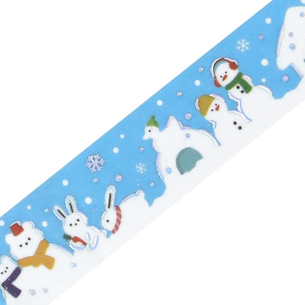 BGM - Xmas Limited 15mm Washi Tape - Assorted Snowmen