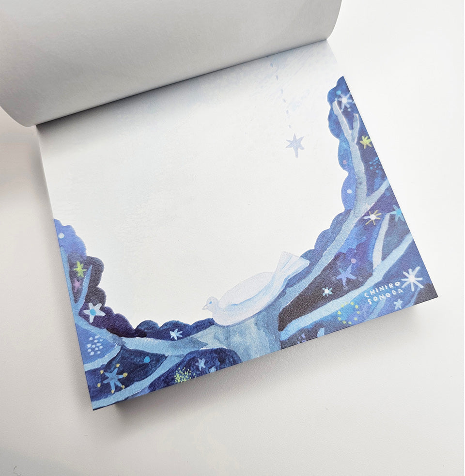 Cozyca - Block Memo Pad - Chihiro Sonoda - The Day the Stars Fall