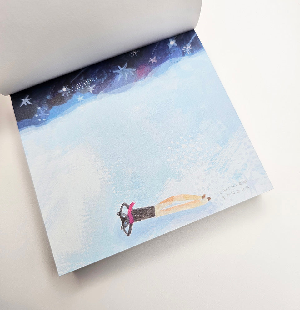 Cozyca - Block Memo Pad - Chihiro Sonoda - The Day the Stars Fall