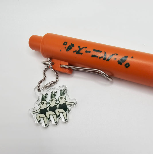 OB1TOY x Sanby x Uni-Ball One - Retro Post Limited Edition Pen Series - Bunnies