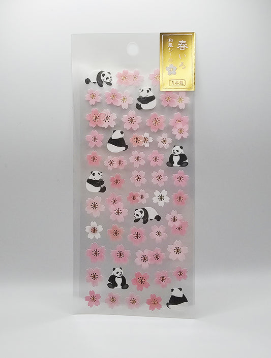 Active Corporation - Sticker Sheet - Sakura Pandas