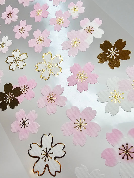 Active Corporation - Sticker Sheet - Sakura Blossoms