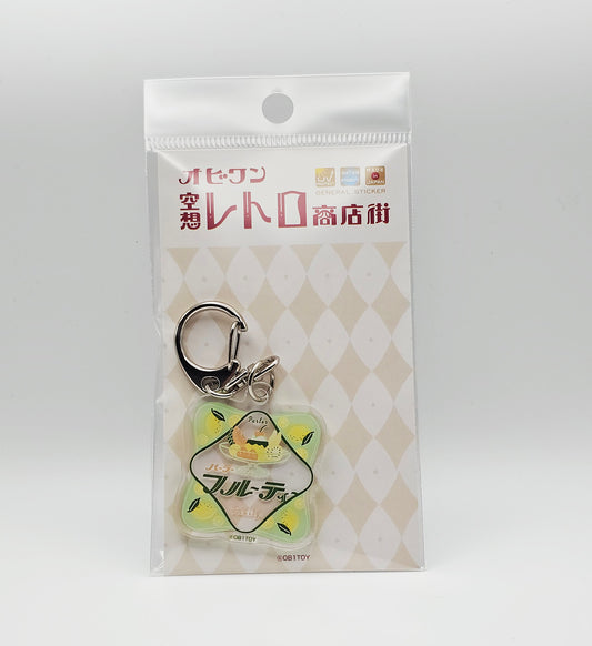 OB1TOY x General Sticker Co Ltd. - Retro Shopping Street Keychain - Parlor Fruity