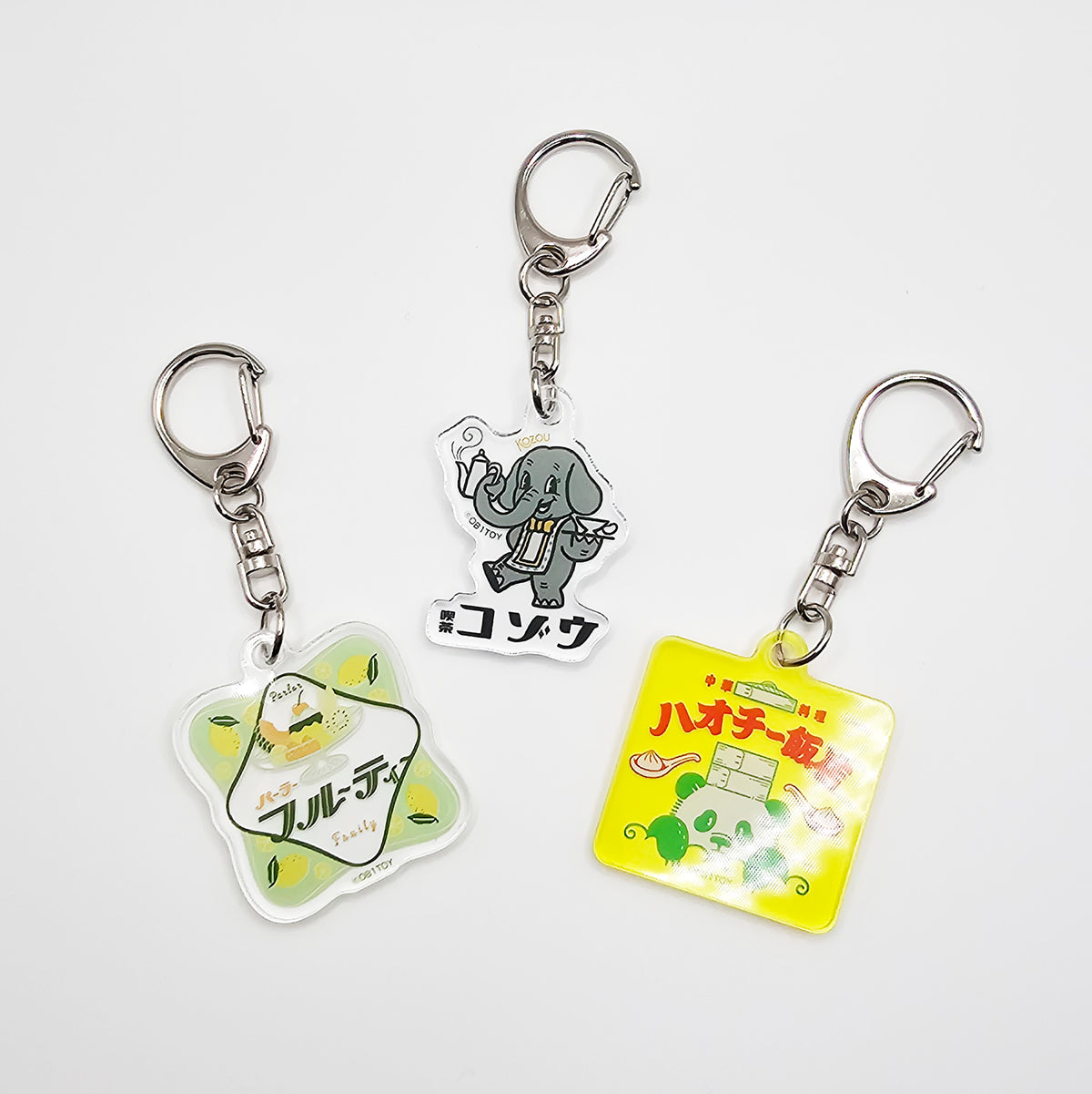 OB1TOY x General Sticker Co Ltd. - Retro Shopping Street Keychain - Kozou Cafe