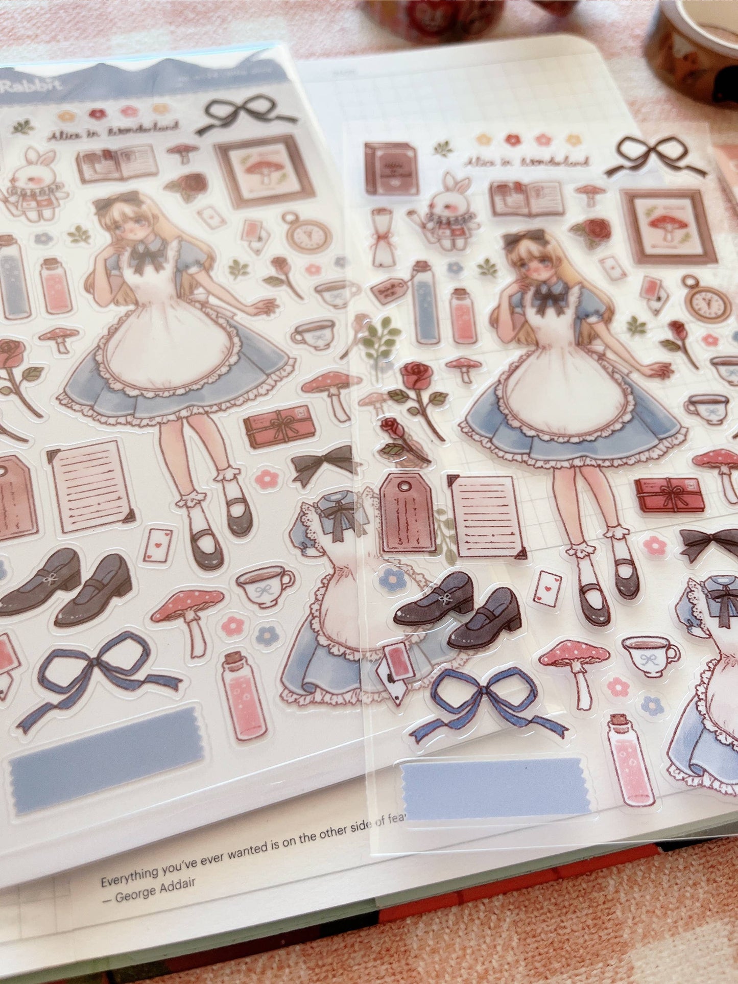 Cherry Rabbit - Little Alice Sticker Sheet no.124