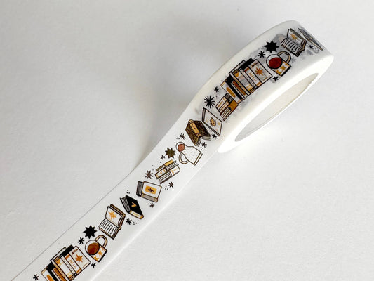 Book Moth Press - Washi Tape - Neutral Books