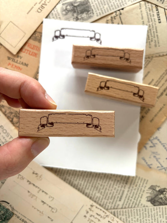 The Creeping Moon - Rubber Stamp - Scroll Banner