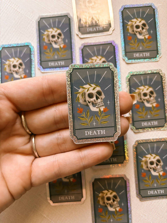 Lantern Print Co. - Holographic Sticker - Death Tarot Card