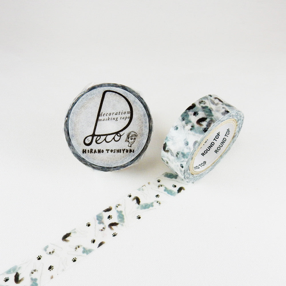 Round Top - Washi Tape - Hirano Toshiyuki - Jumping Cat