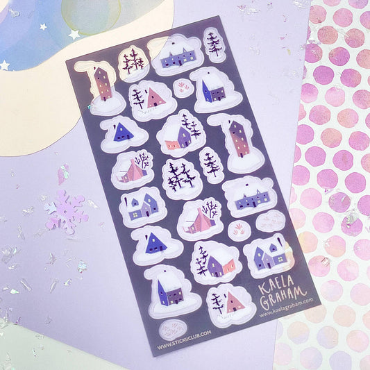 STICKII - Sticker Sheet - Kaela Graham - Snow-Covered Pastels