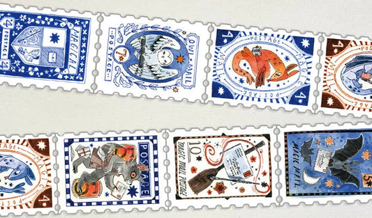 Book Moth Press - Washi Tape - Magic Mail Stamp