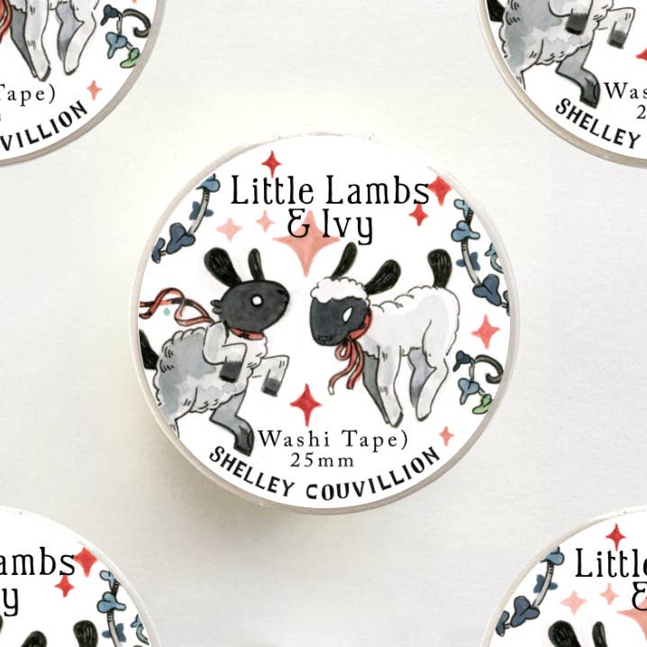 Book Moth Press - Washi Tape - Little Lambs & Ivy