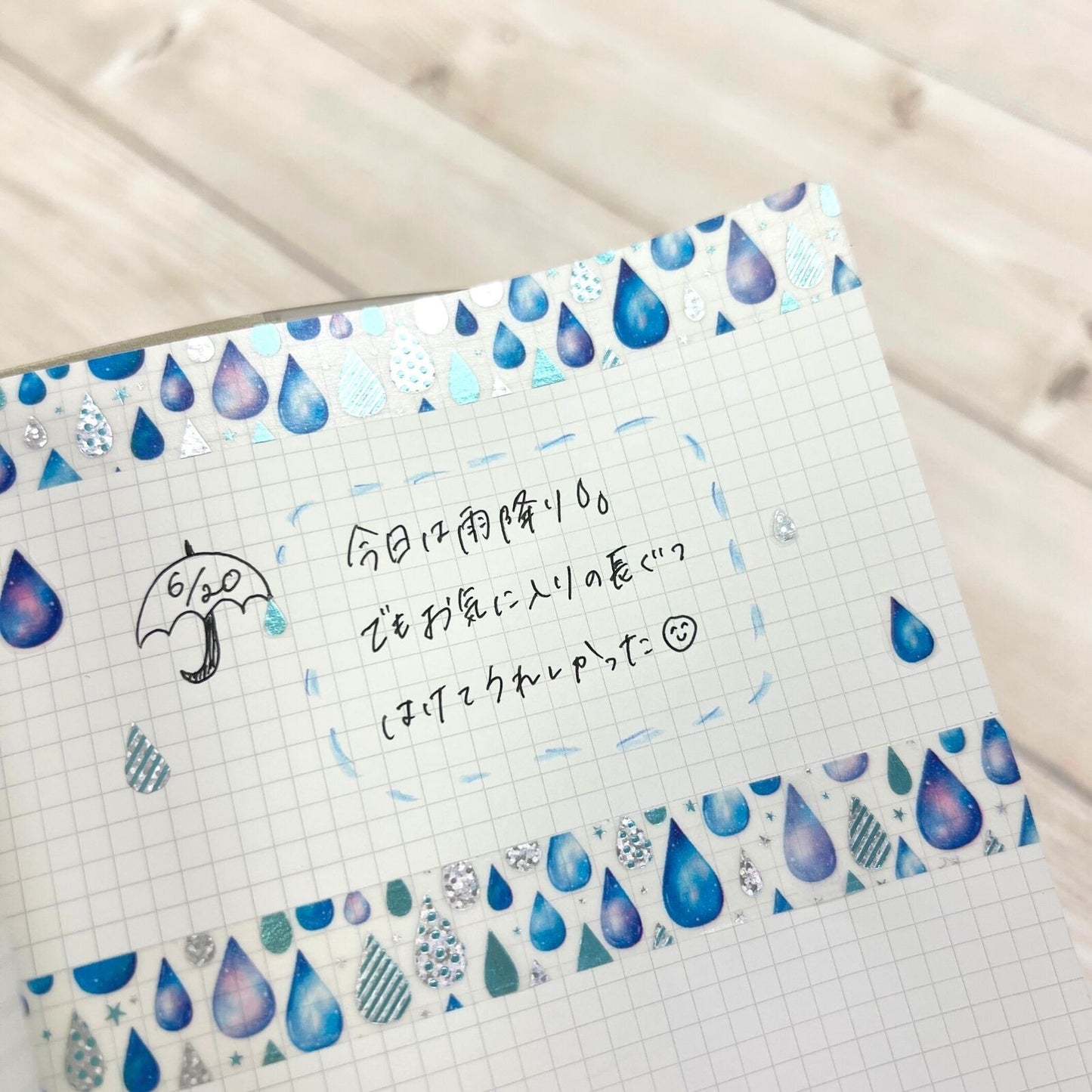 World Craft - Foil-Stamped Washi Tape - Droplet