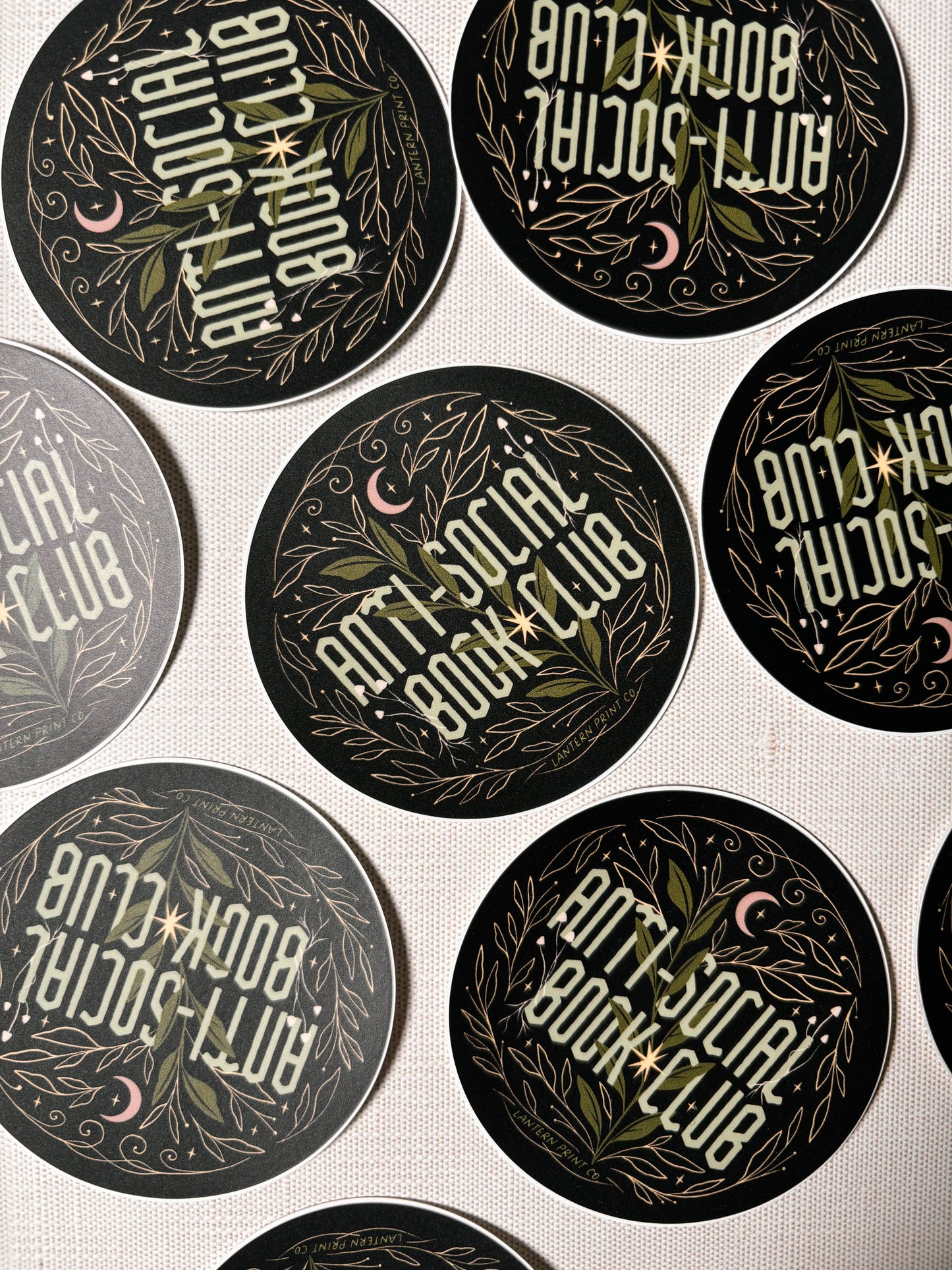 Lantern Print Co. - Vinyl Sticker - Anti-Social Book Club