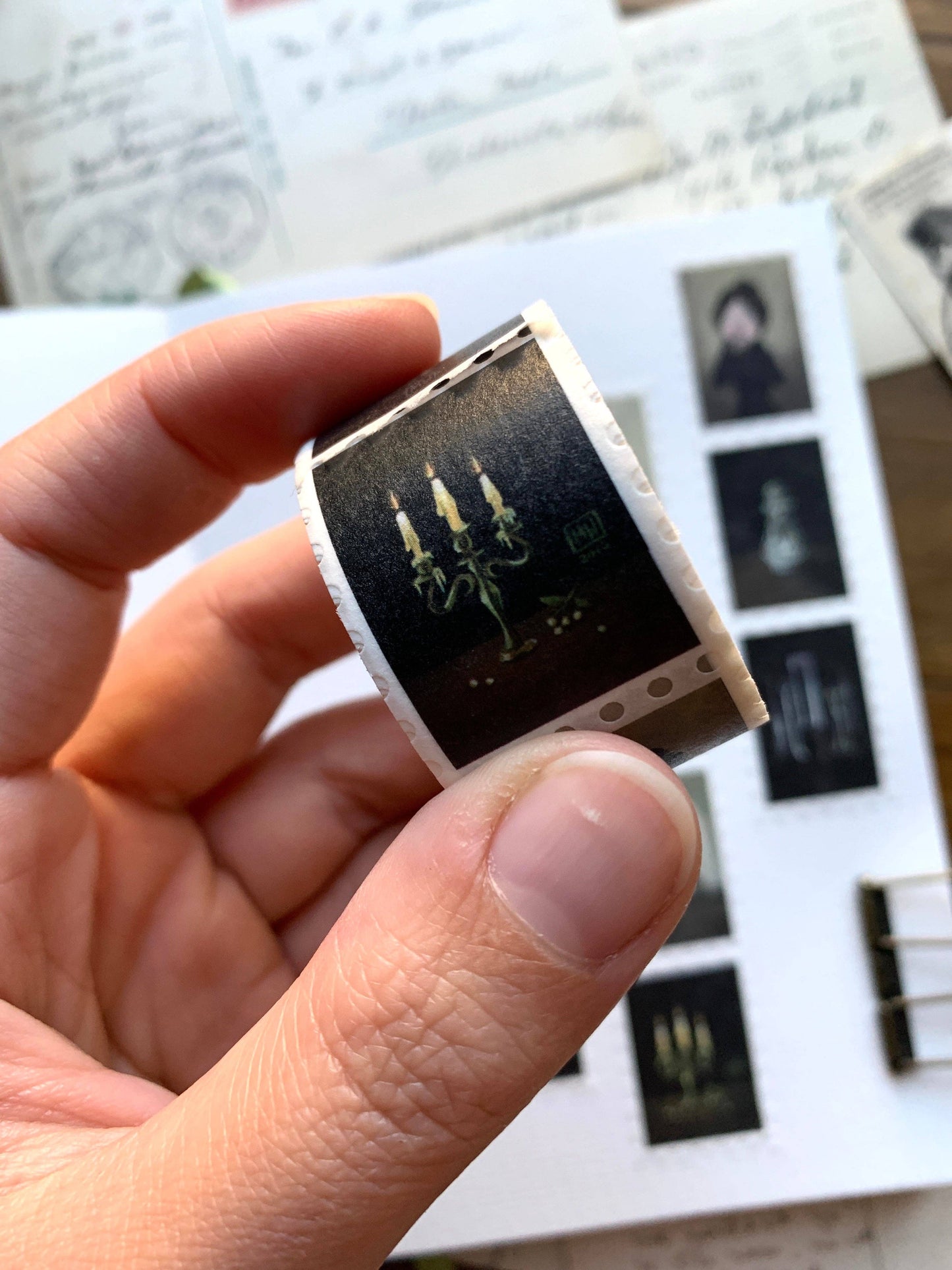 The Creeping Moon - Washi Tape - Haunted Victorian Manor Stamp