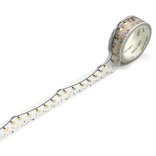 World Craft - Foil-Stamped Washi Tape - String Lights