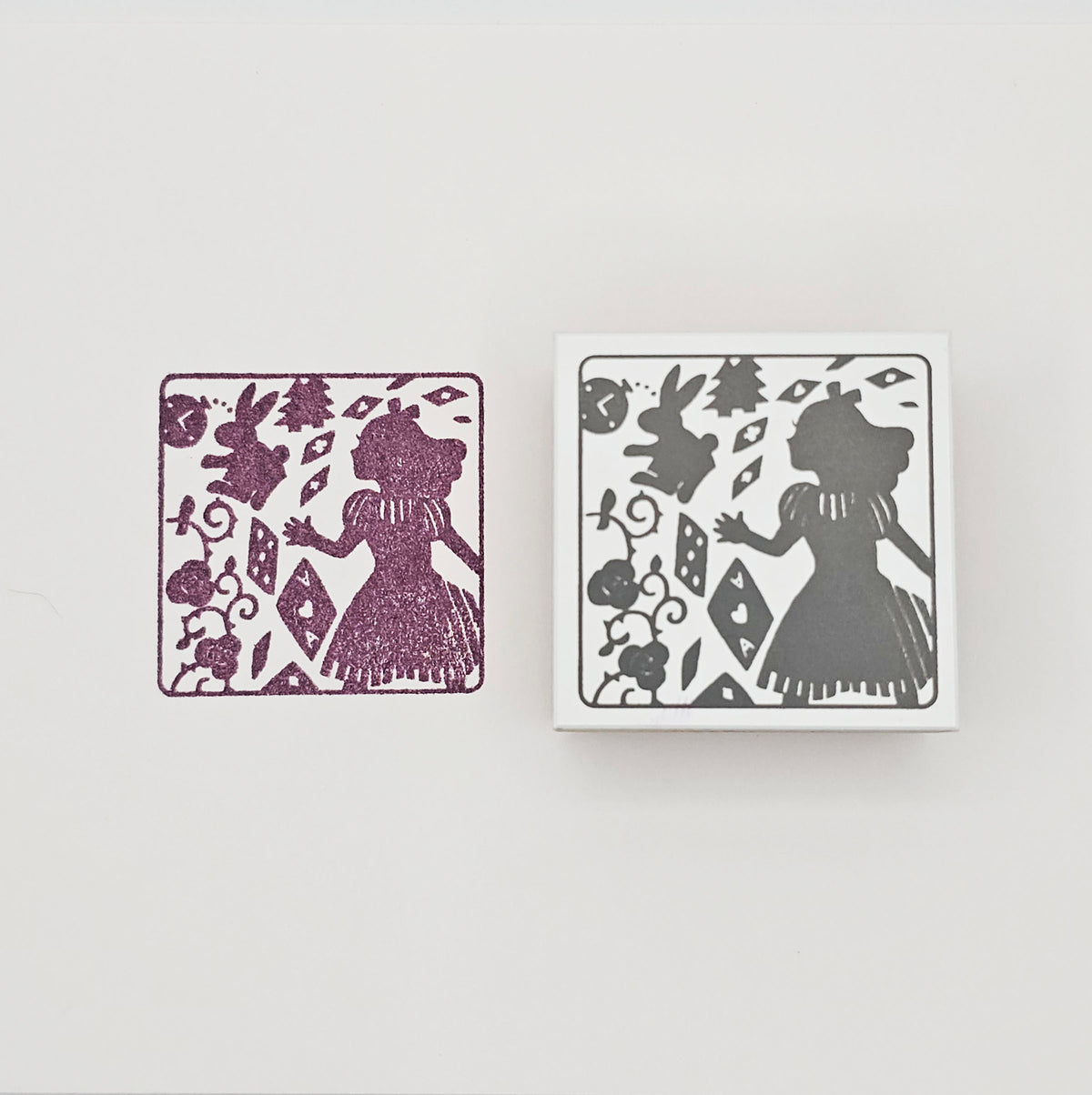 Sanby x Avec Amour - Grimm's Fairy Tales Silhouette Stamps - Alice in Wonderland