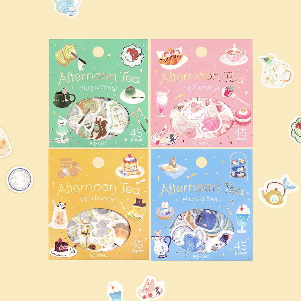 BGM Flake Stickers - Afternoon Tea - Sing a Song