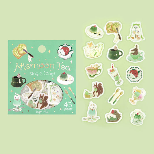 BGM Flake Stickers - Afternoon Tea - Sing a Song