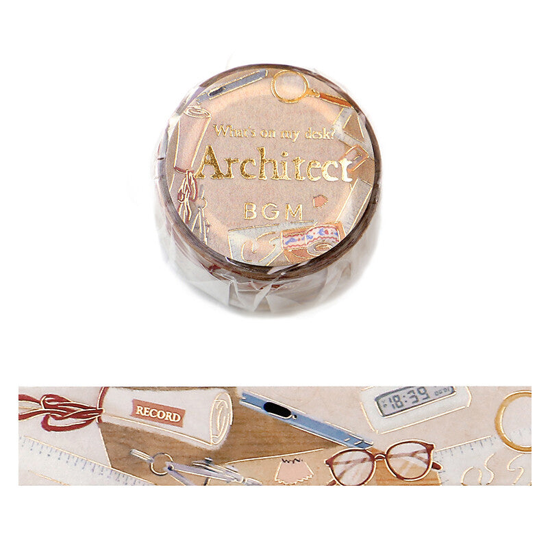 BGM Washi Tape - My Desk (Tsukue) - Architect