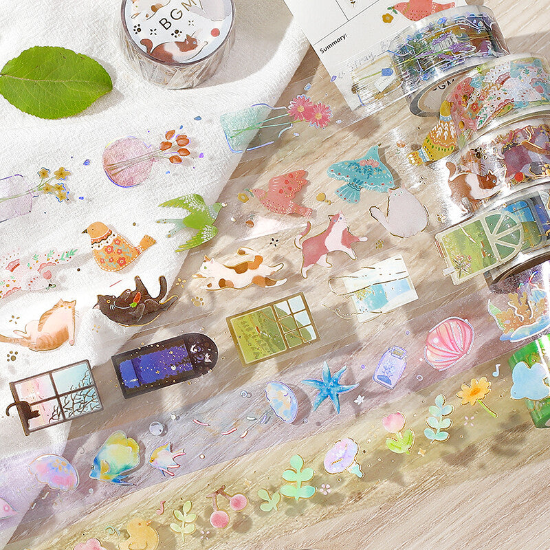 BGM Clear Tape - Cat Play