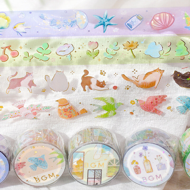 BGM Clear Tape - Cat Play