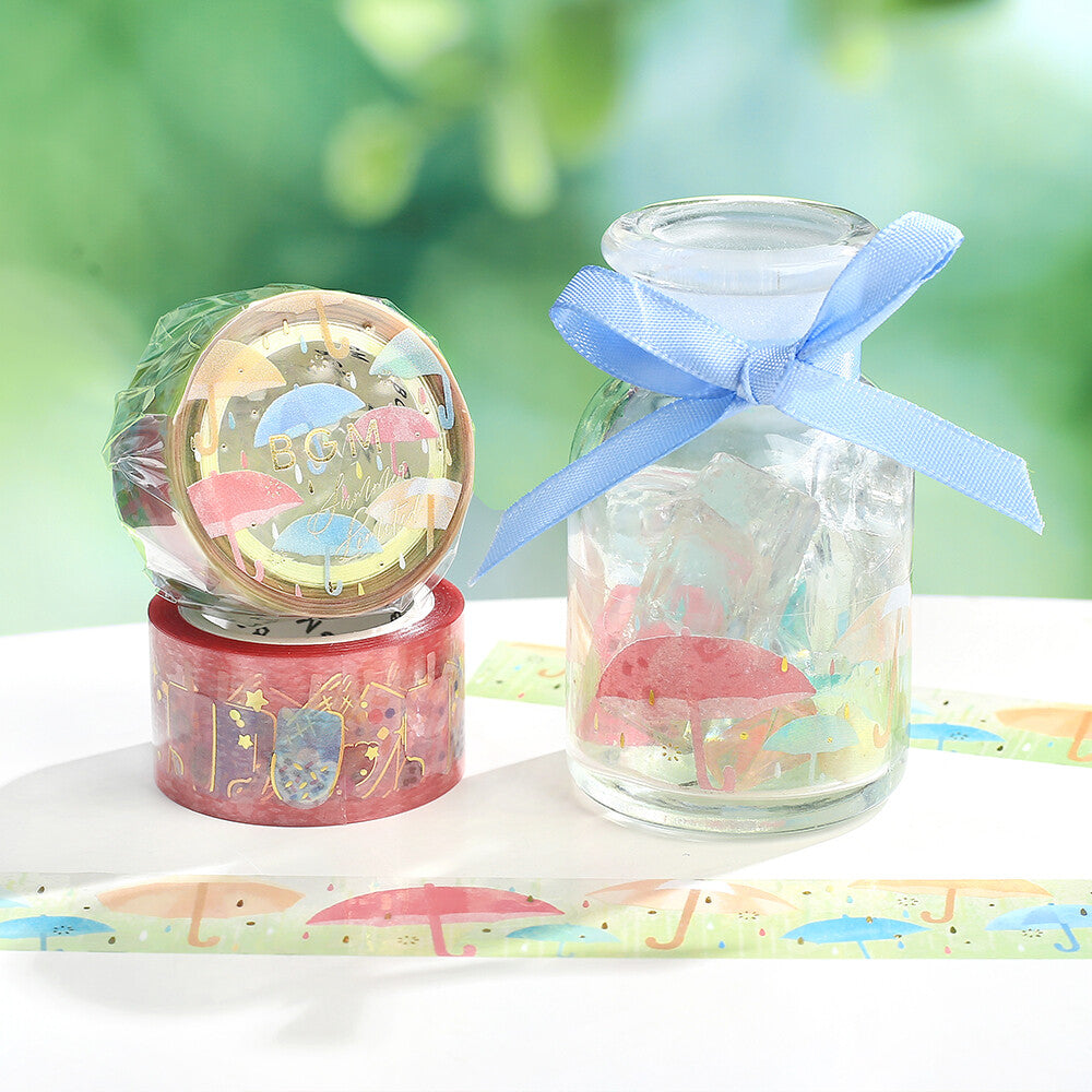 BGM Clear Tape - Summer Limited - Colorful Umbrellas