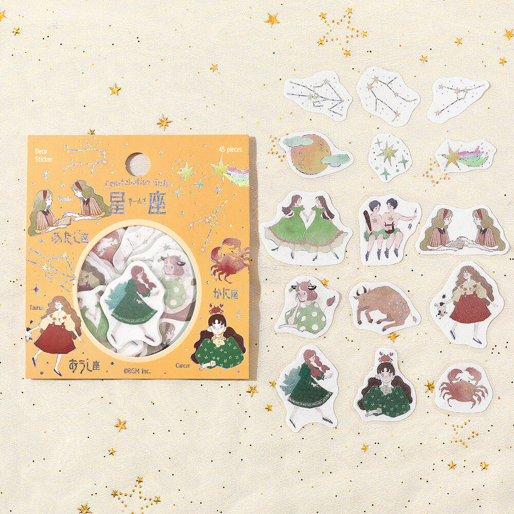 BGM Flake Stickers - Constellation Girls - Taurus Gemini Cancer