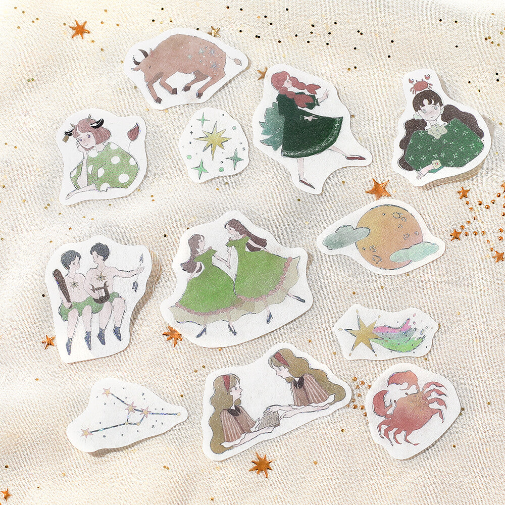 BGM Flake Stickers - Constellation Girls - Taurus Gemini Cancer