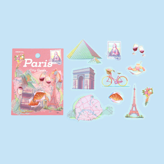 BGM - Clear Stickers - City Guide - Paris