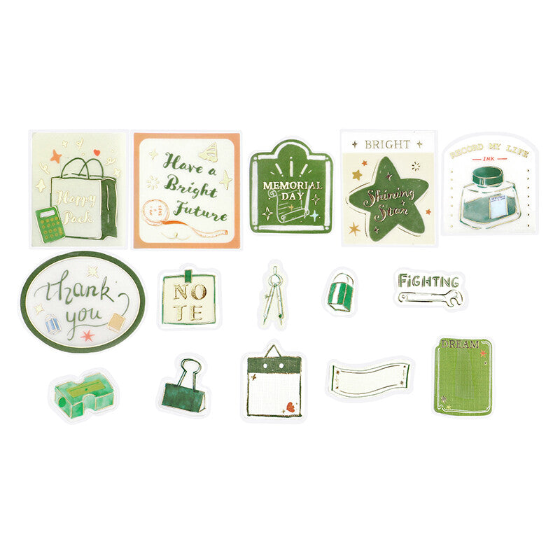 BGM - Clear Stickers - Holiday Store Tour - Stationery Store