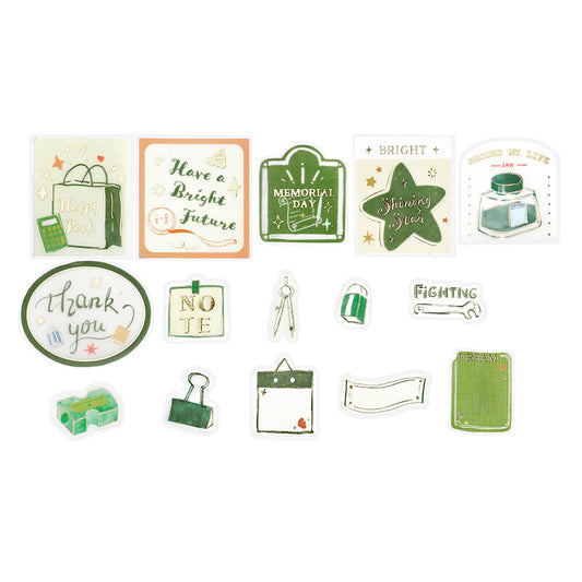 BGM - Clear Stickers - Holiday Store Tour - Stationery Store