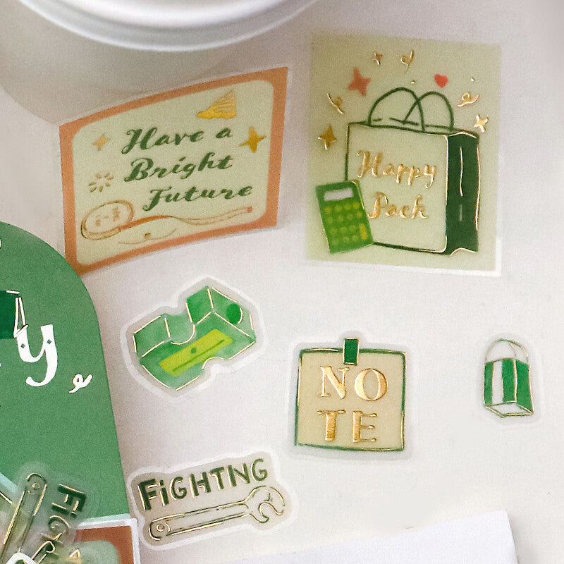 BGM - Clear Stickers - Holiday Store Tour - Stationery Store