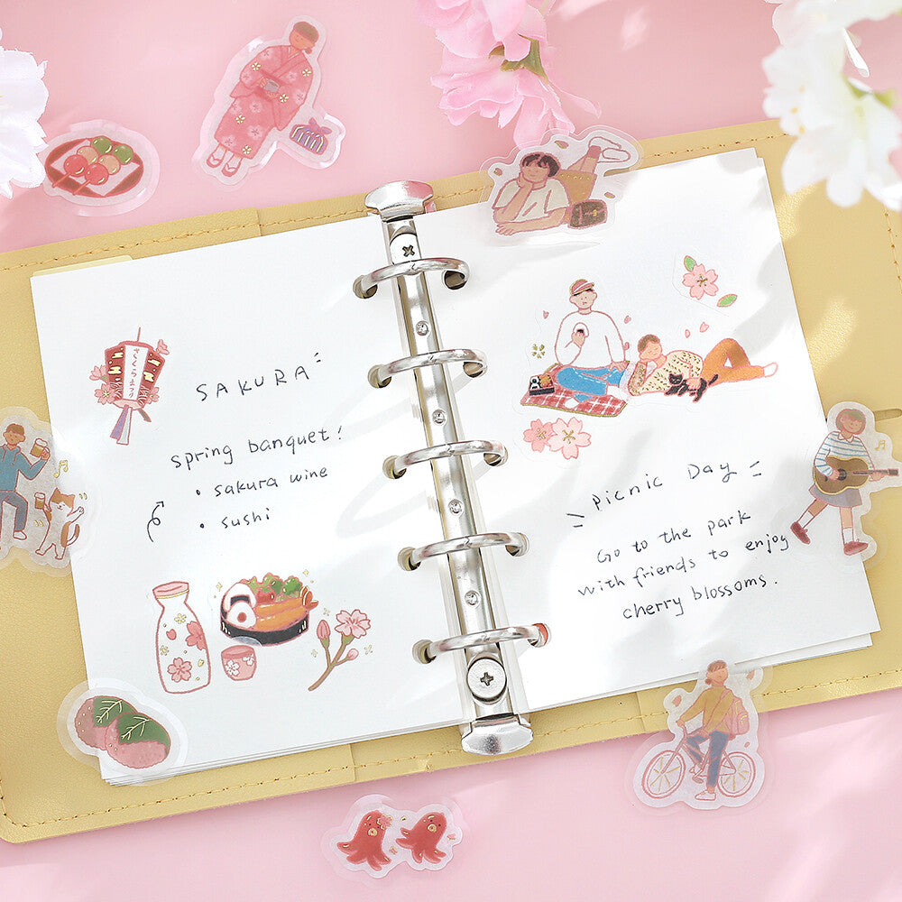 BGM - Sakura Limited Edition Flake Stickers - Uki Uki Uki Hanami
