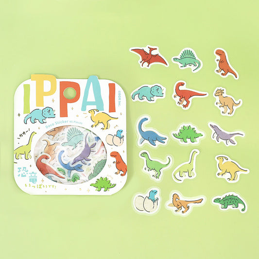 BGM Ippai Flake Stickers - Vol 3 - Full of Dinosaurs!