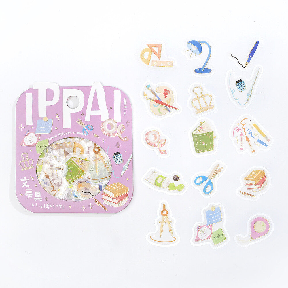 BGM Ippai Flake Stickers - Full of Stationery!