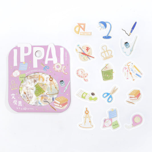 BGM Ippai Flake Stickers - Vol 3 - Full of Stationery!