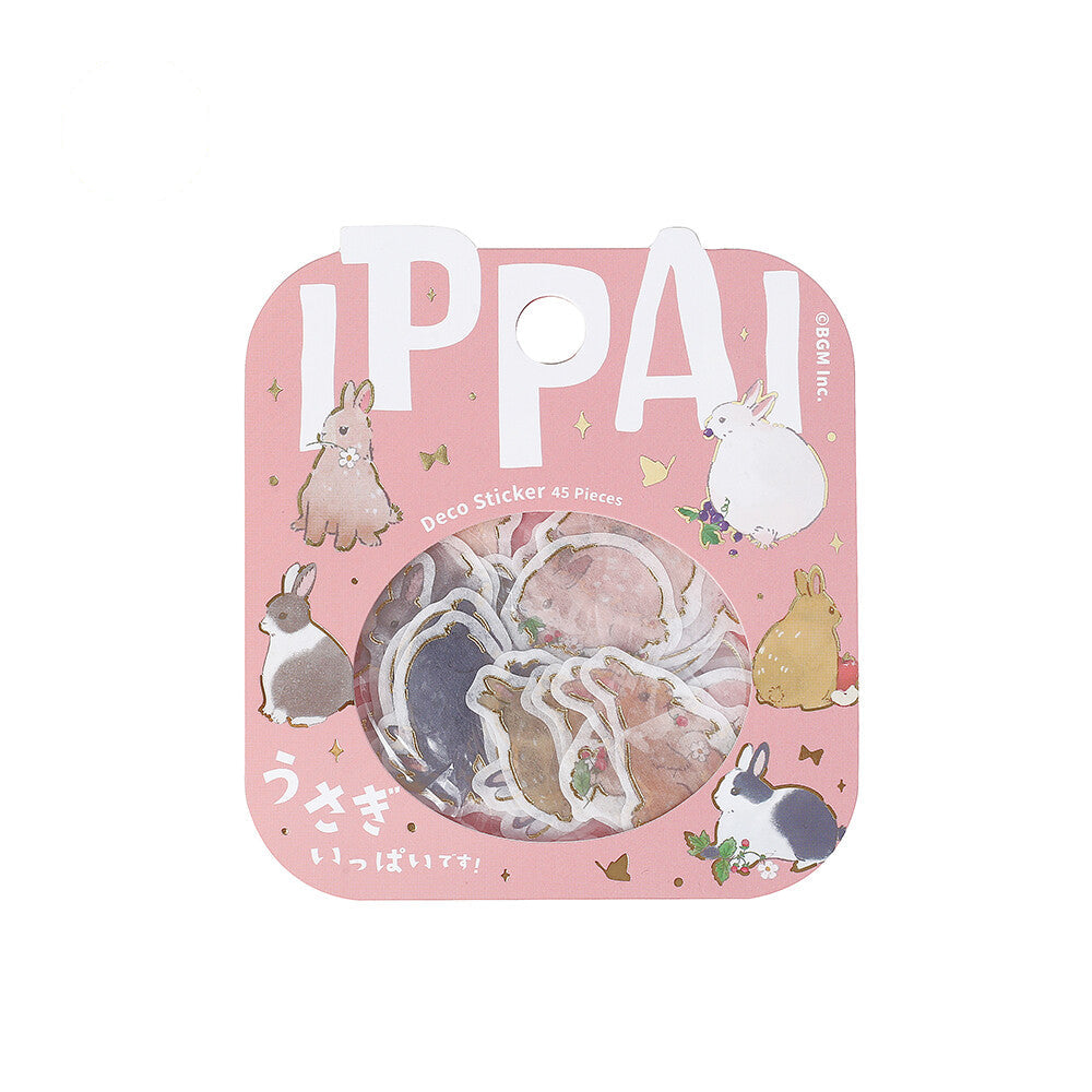 BGM Ippai Flake Stickers - Vol 2 - Rabbits All Over the Place!