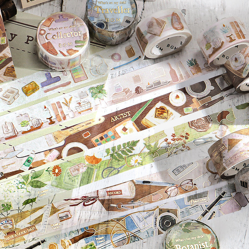 BGM Washi Tape - My Desk (Tsukue) - Architect