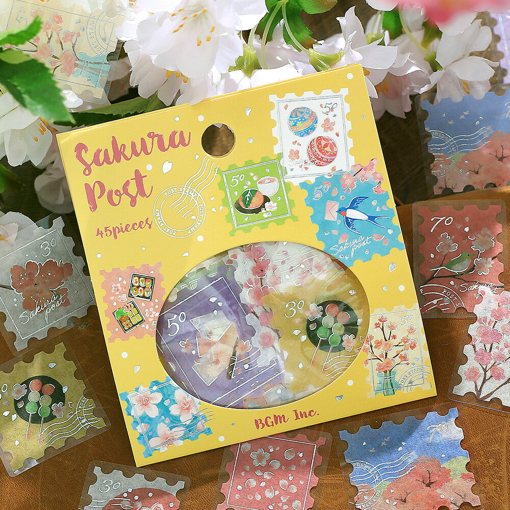 BGM - Sakura Limited Edition Flake Stickers - Sakura Post